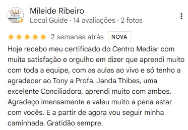 Avaliação de Mileide Ribeiro