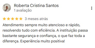 Avaliação de Roberta Cristina Santos